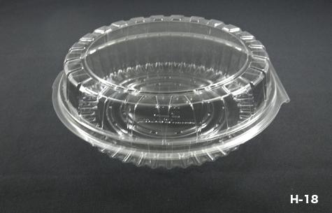H-18 Clear Plastic Non-Locking Food Container (800pcs)