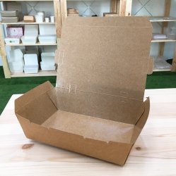 Paper Lunch Box (L) Brown 1600ml